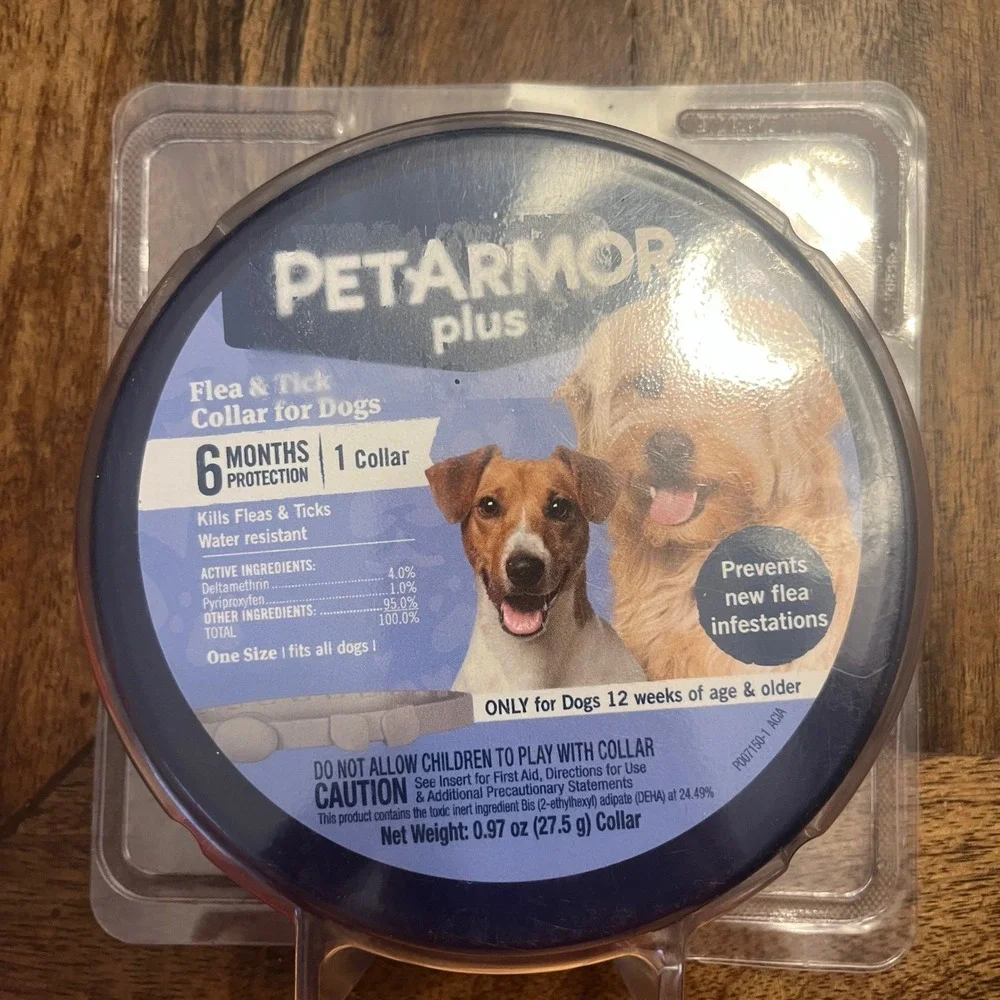 PetArmor Plus Flea & Tick Collar for Dogs 6 Month Protection One Size Fits All